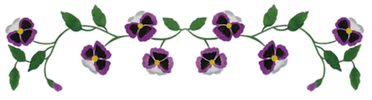 Small Pansy Garland